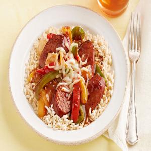 Easy Spicy Sausage & Peppers_image