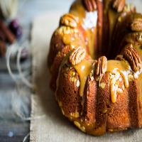 Bourbon-Spiked Pumpkin Pecan Bundt Cake image