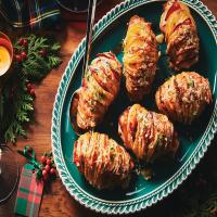 Hasselback Potatoes Stuffed With Cheddar and Bacon_image
