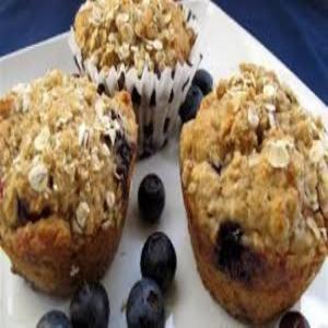 DASH Diet Blueberry Oat Muffins_image