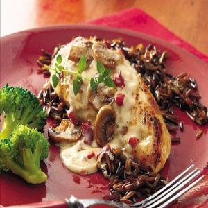 Chicken Breasts with Wild Rice Alfredo_image