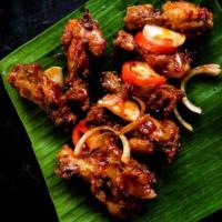 Pan fried spicy chicken wings(Sri lankan devil wings)._image