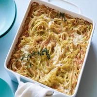 Creamy Baked Fettuccine with Asiago and Thyme image