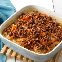 Chipotle Scalloped Sweet Potatoes with Spiced Pecans_image