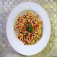 Roasted Garlic Couscous With Tomatoes & Basil_image