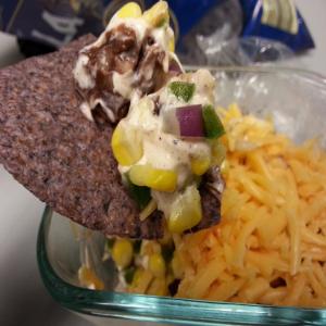 Green Chile and Corn Layered Dip image