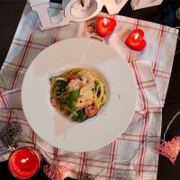 Shrimp and Broccoli Spaghetti_image