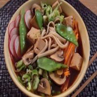 Asian Noodles in Broth with Vegetables and Tofu_image