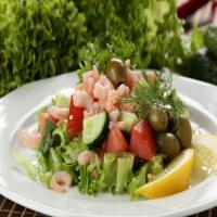 Prawn salad with lemon dressing recipe_image