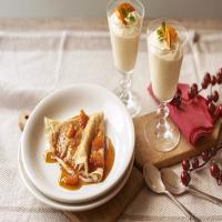 Clementine syllabub and crêpes Suzette_image
