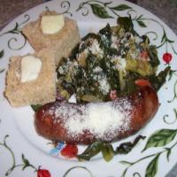 Italian Sausage With Broccoli and Collards (Or Kale)_image