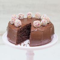 Easter chocolate truffle cake image