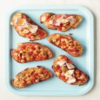 Chickpeas, Olives, and Tomatoes on Toast image
