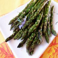 Asparagus Grilled With Garlic, Rosemary, and Lemon image