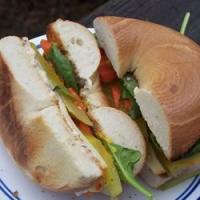 School Lunch Bagel Sandwich image