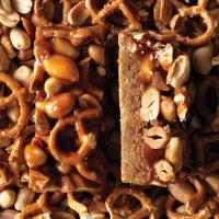 Butterscotch Blondie Bars With Peanut-Pretzel Caramel image