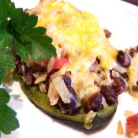 Mexican Rice Stuffed Poblano Peppers image