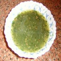 Egyptian Molokheya (Green Spinach-Like Soup) image