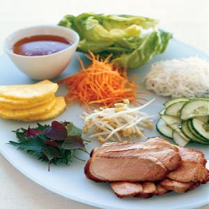 Lemongrass Pork with Vietnamese Table Salad Recipe | Epicurious.com_image