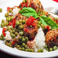 Mouthwatering Meatball & Peas!_image