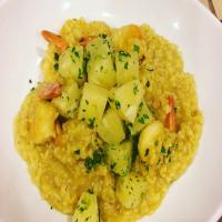 Curried Shrimp With Pineapple Salsa image