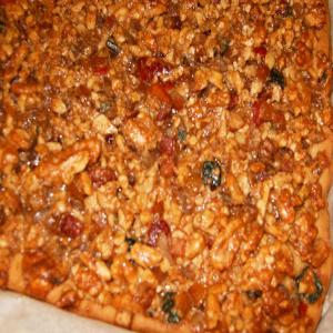 Spicy Topped Fruit and Walnut Bars image