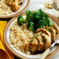 Instant Pot Frozen Chicken Teriyaki with Rice and Broccoli image