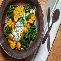 Golden Beet and Beet-Greens Salad with Yogurt, Mint and Dill image