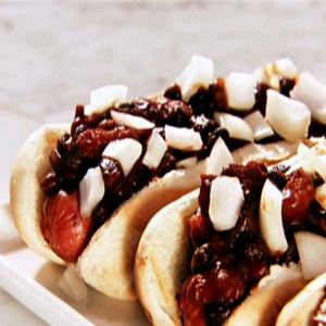 Barbeque Bean Chili Dogs image