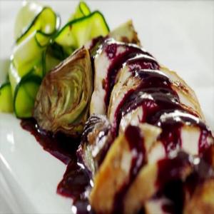 Chicken and Sausage with Blackberry Reduction_image