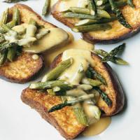 Brioche French Toast with Asparagus and Orange Beurre Blanc image
