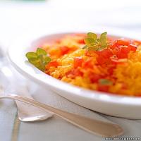 Saffron Rice with Tomatoes and Fresh Oregano_image