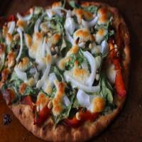 Roasted Red Pepper and Arugula Pizza image