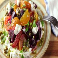 Roasted-Beet and Citrus Salad With Ricotta and Pistachio Vinaigrette Recipe_image