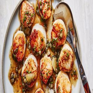 Seared Scallops With Brown Butter and Lemon Pan Sauce_image