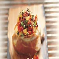 Cedar-Planked Monkfish with Fire-Roasted and Puttanesca Relish_image