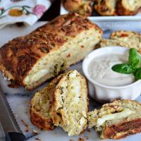 Cheese stuffed Chicken & Spinach Pizza Bread_image