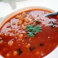 Egyptian Chickpea and Tomato Soup image