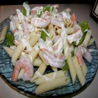 Penne With Saffron and Prawns_image