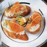 Smoked Salmon, Fennel and Goat Cheese Toasts Recipe - (4.4/5) image