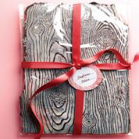 Chocolate-Almond Wood-Grain Bark image