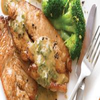 Pan-Seared Turkey Cutlets with Wine Sauce_image