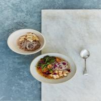 Kimchi and Miso Noodle Soup image