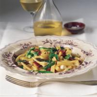 Gemelli with Asparagus, Mozzarella, and Bacon image