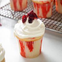 White Chocolate-Cranberry Poke Cupcakes image