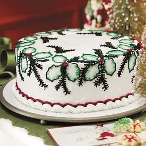Festive Holly Cake_image