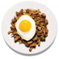 BBQ Porkette With Fried Potatoes and Scallion Hash_image