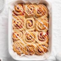 Strawberry Rolls with Cream Cheese Icing_image