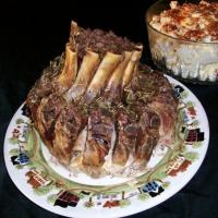 Crown Pork Roast With Cranberry Stuffing_image