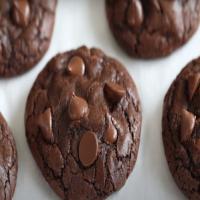 Fudgy Double Chocolate Chip Cookies Recipe by Tasty image